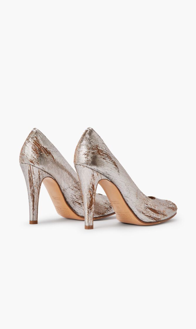 Court Shoe Lurex Gold