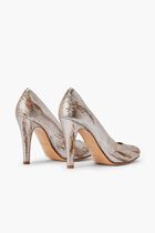 Court Shoe Lurex Gold