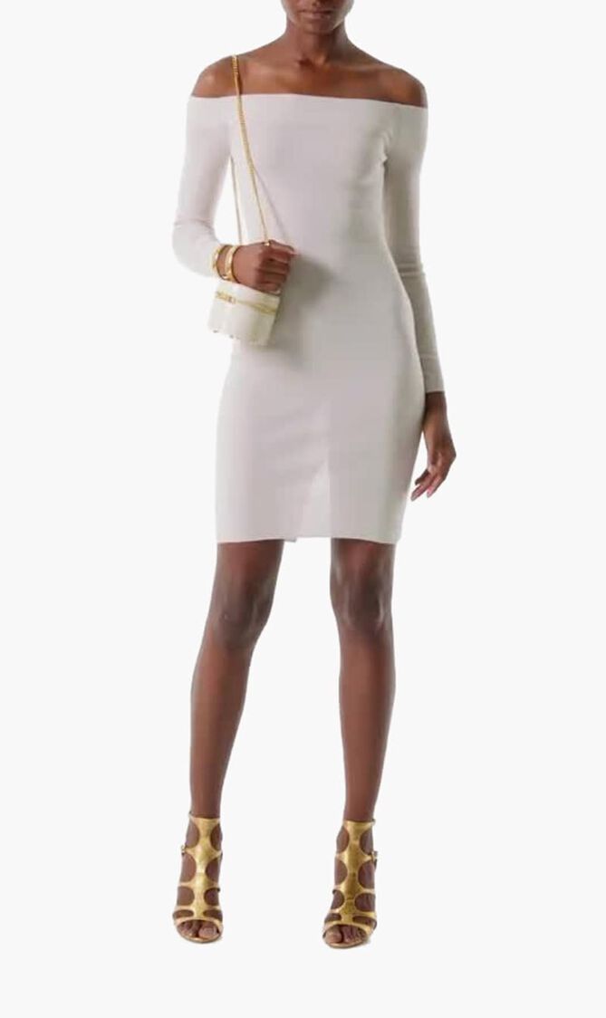 Off Shoulder Knitted Dress