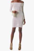 Off Shoulder Knitted Dress