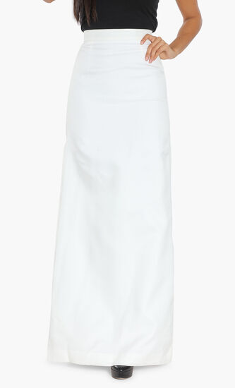 Plain Long Silk Skirt