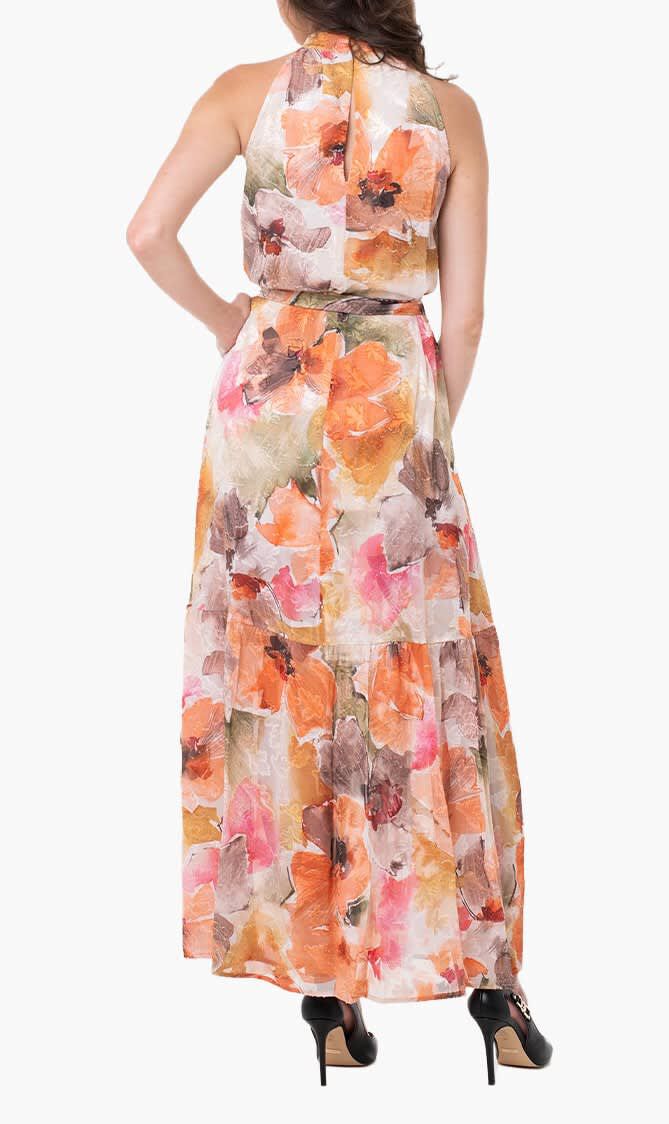 Katia Maxi Dress with Halter Neckline