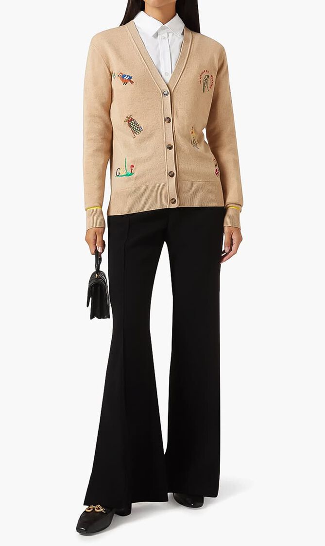 TORY SPORT GOLFERS CASHMERE CARDIGAN