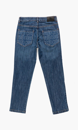 Logo Panel Jeans
