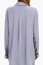 Long Sleeved Button Up Silk Shirt