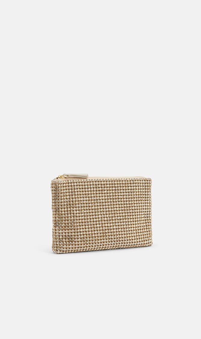 YASMINE RHINESTONE FLAT CLUTCH