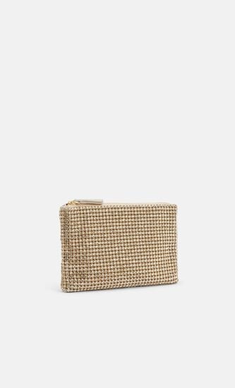 YASMINE RHINESTONE FLAT CLUTCH