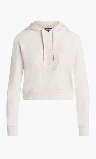 CURVED BOXY HOODY LARGE ARCH LOGO PP