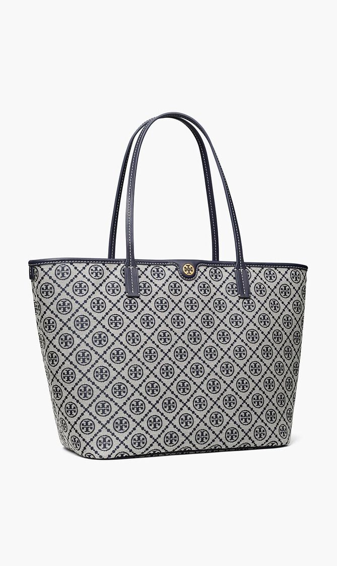 T MONOGRAM ZIP TOTE