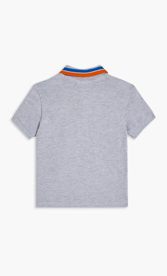 SHORT SLEEVED RIBBED COLLAR SHIRT