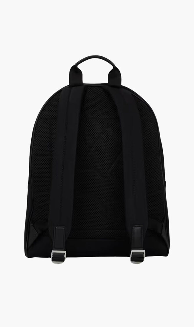Backpack with embossed logo