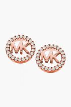 LOGO CIRCLE STUD ROSE GOLD