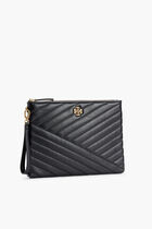 KIRA CHEVRON SMALL POUCH