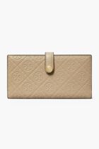 T Monogram Zip Slim Wallet
