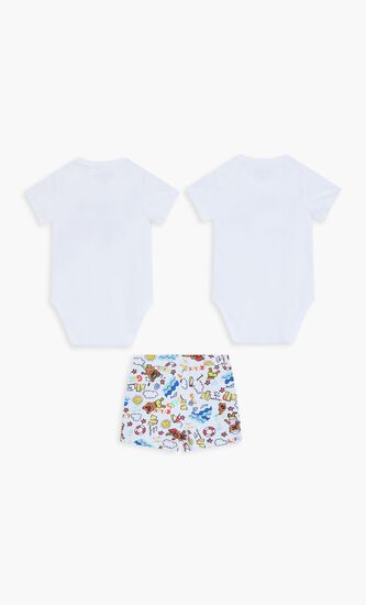 2 Pcs Body Shorts Set