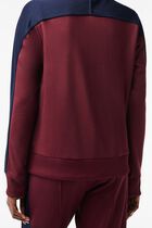 Paris Zipped Colourblock Cotton Pique Sweatshirt