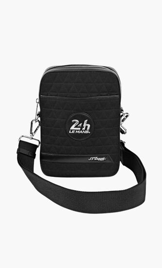 24H Le Mans Black Shoulder Bag