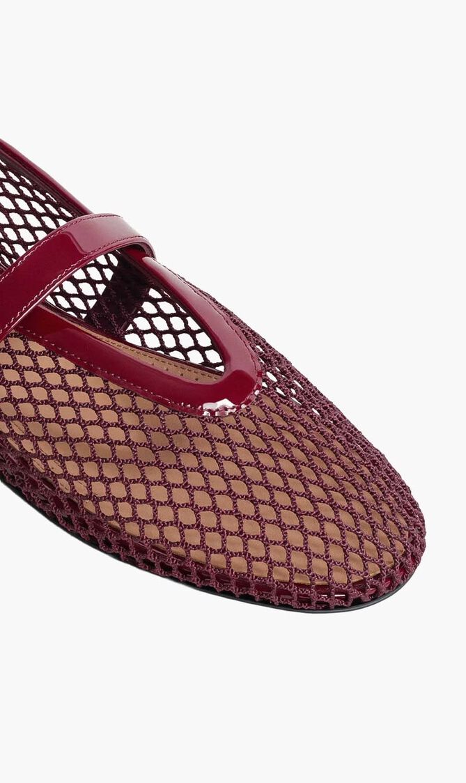 Fishnet Ballet Flats
