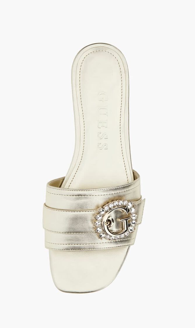 Ramadan Satin Buckle Flat Sandals