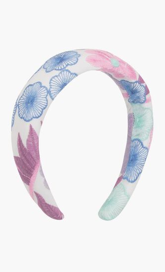 Embroidered Floral Headband