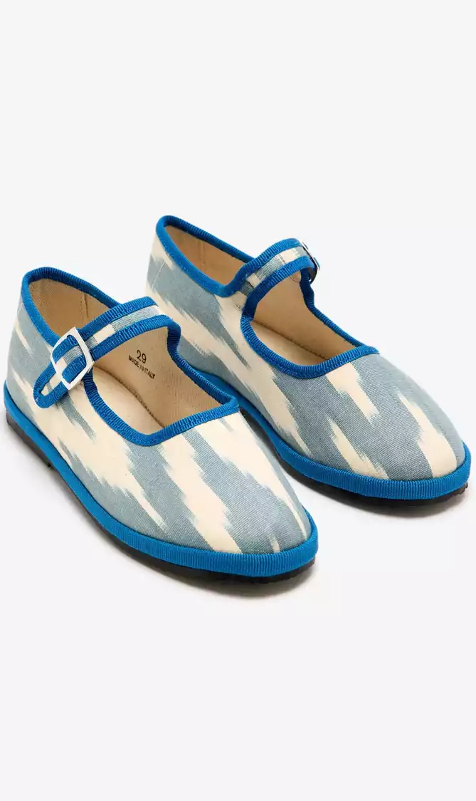 Ikkat Bambina Mary Jane Shoes
