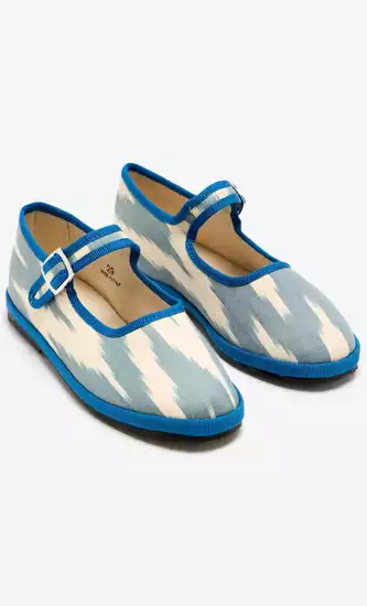 Ikkat Bambina Mary Jane Shoes