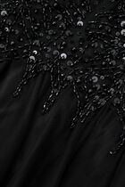 Long Sleeve Embellished Gown