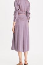 Stripped Viscose Shirt Dress