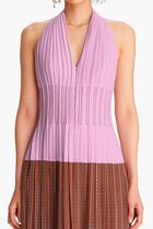 Halter Pleated Dress