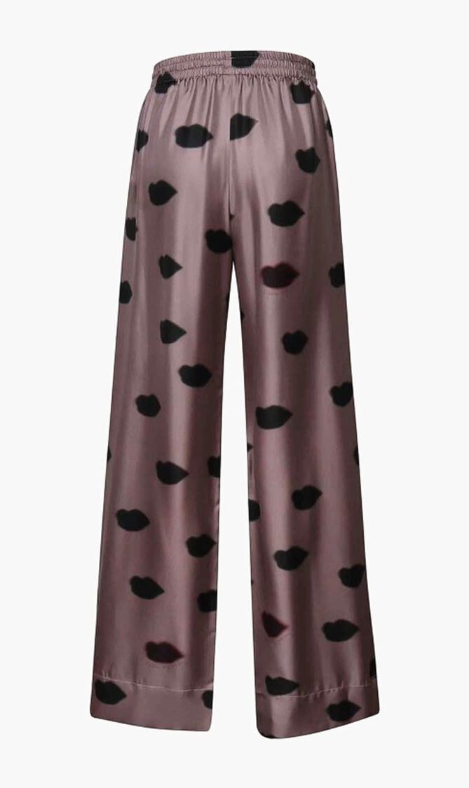 LIPS PRINT PAJAMA TROUSERS