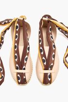 Blush Lace Up Espadrilles