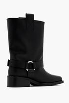 Biker tubular mid shaft boots