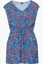 V Neckline Linen Dress