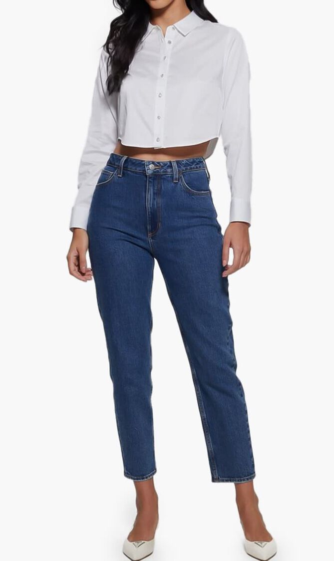 LS SAMI CROPPED BUTTON UP