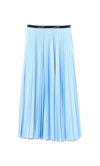 Solid Pleated Skirt