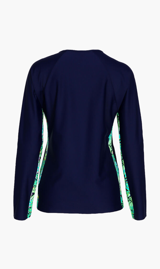 Roller Printed Long Sleeve Top