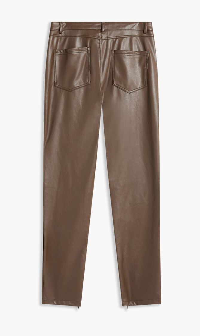 Caroline Pants - Coated Jersey Faux Leather