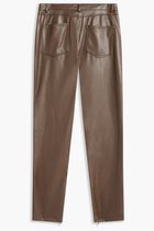 Caroline Pants - Coated Jersey Faux Leather