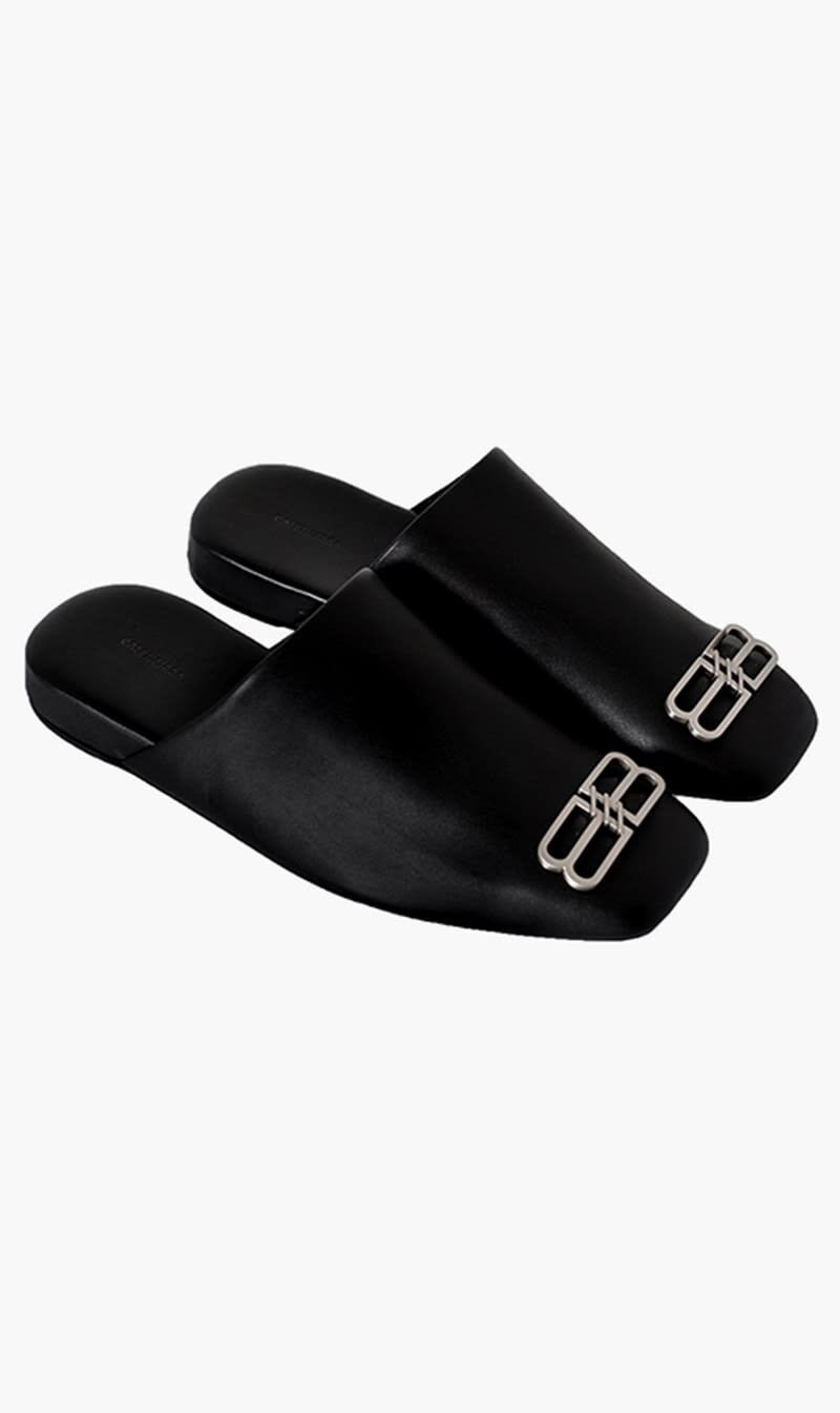 Buy BALENCIAGA Cozy BB Logo Mule Loafer for AED 1295.00 | The Deal