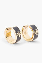 KIRA ENAMEL HUGGIE HOOP EARRING