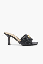 QUILTED MULE SANDAL