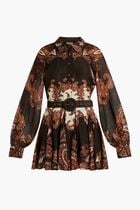 Omya Belted Mini Dress