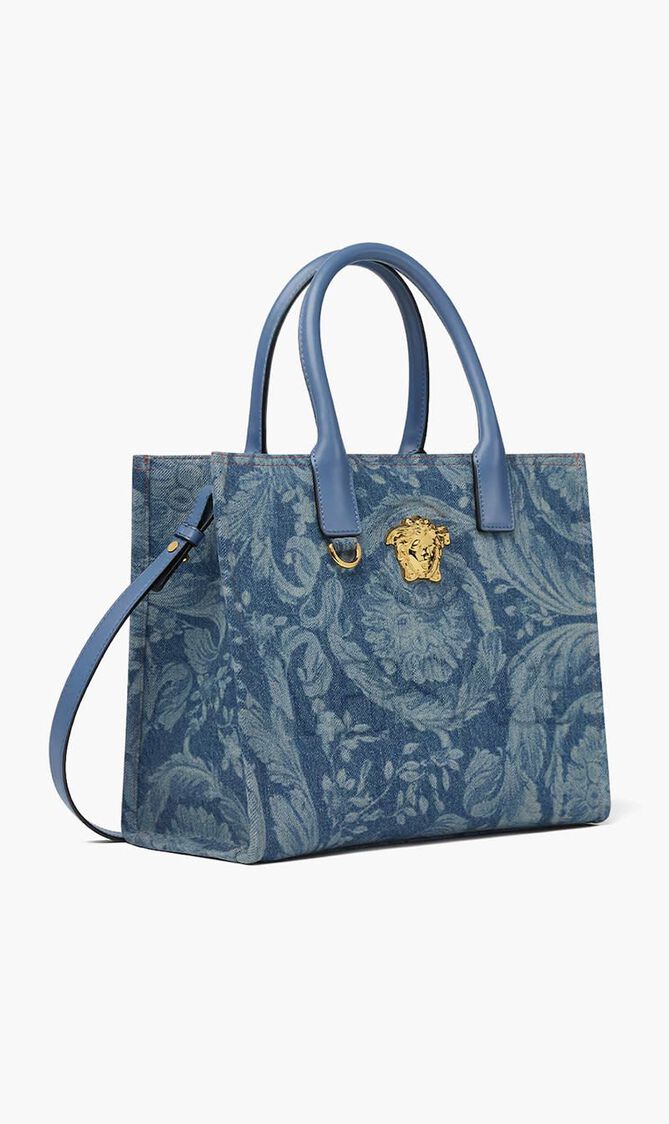 SMALL TOTE FABRIC CALF LEATHER