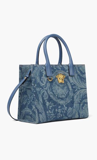 SMALL TOTE FABRIC CALF LEATHER