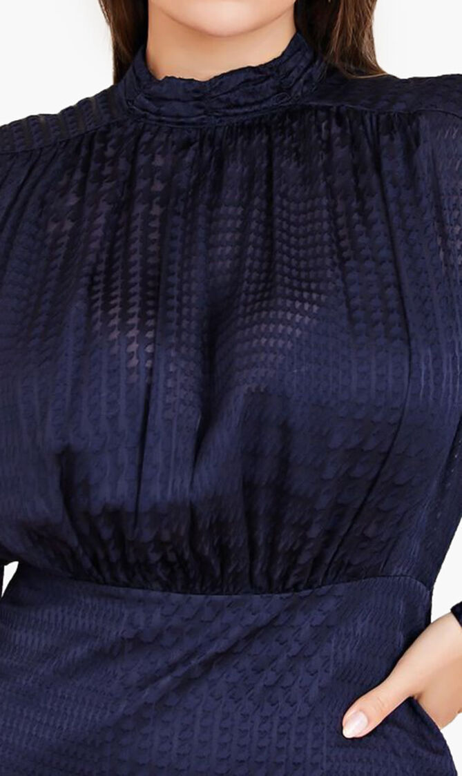 Millie Dress - Prince Of Wales Burn Out 130 G