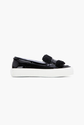 Patent Leather Slip-On Sneakers