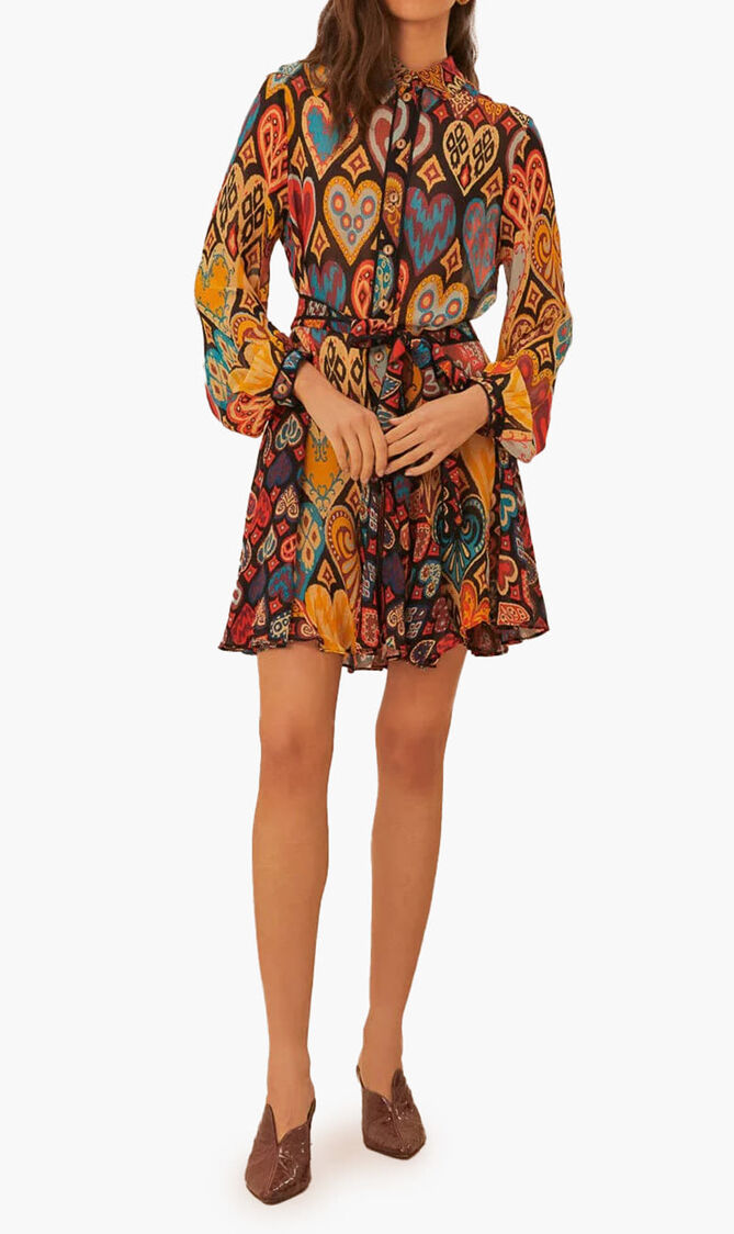 Ikat Heart Dress