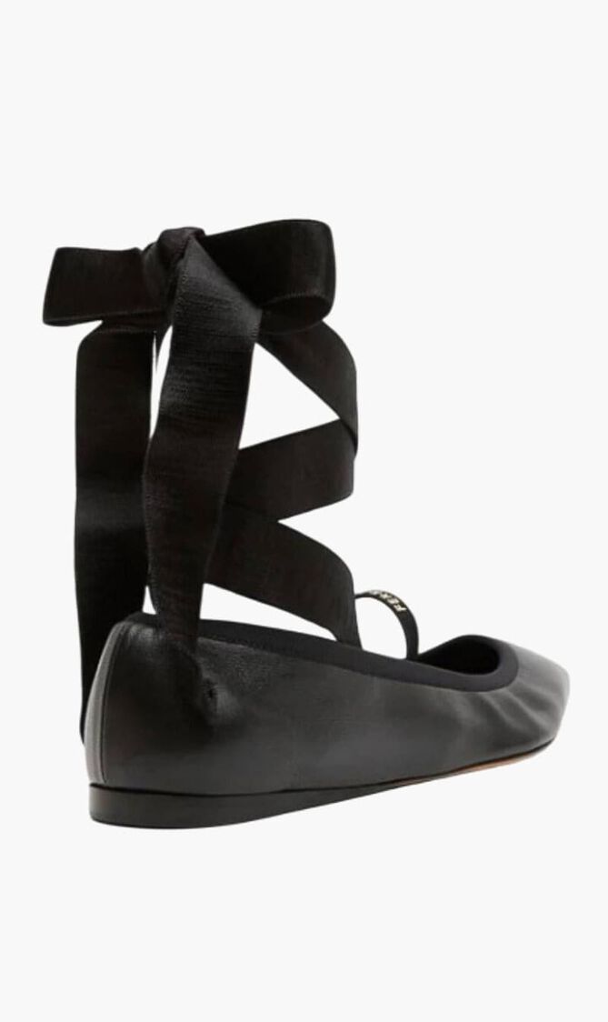 Ankle Ribbon Ballet Flats