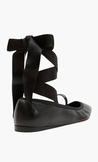 Ankle Ribbon Ballet Flats