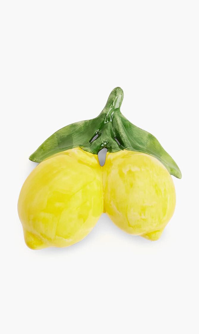 منحوتة بتصميم الليمون صغيرة جدًا صفراء